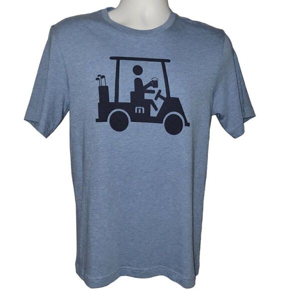 Travis Mathew Other - Travis Mathew T Shirt Men Size Small Blue Golf Cart Graphic Short Sleeve Tee NEW
